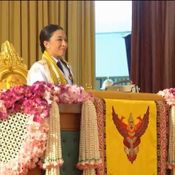 สมเด็จพระเจ้าลูกเธอ เจ้าฟ้าพัชรกิติยาภา นเรนทิราเทพยวดี พระราชทานปริญญาบัตร