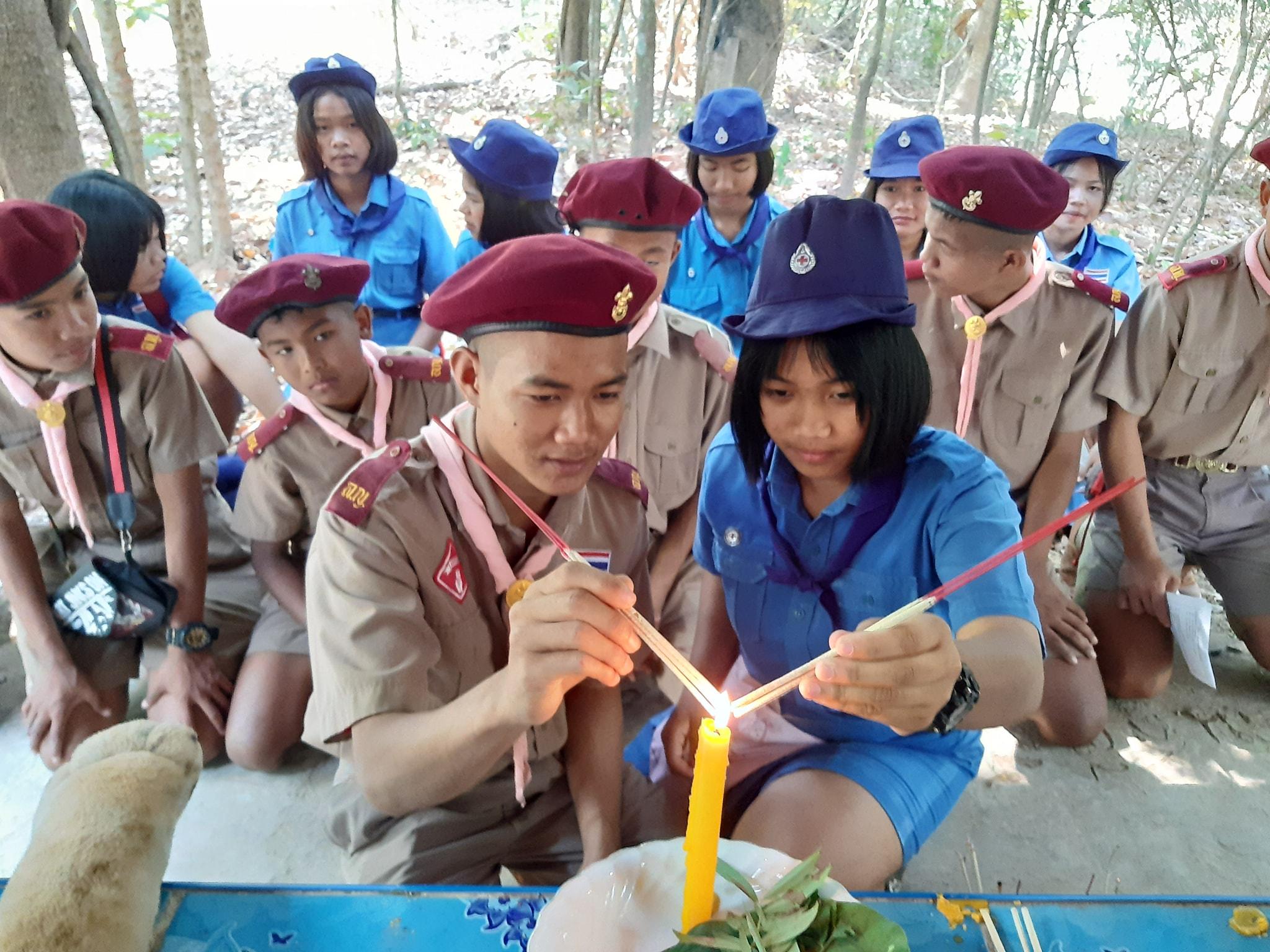 ค่ายลูกเสือชั่วคราว ของโรงเรียนบ้านป่ากุงน้อย