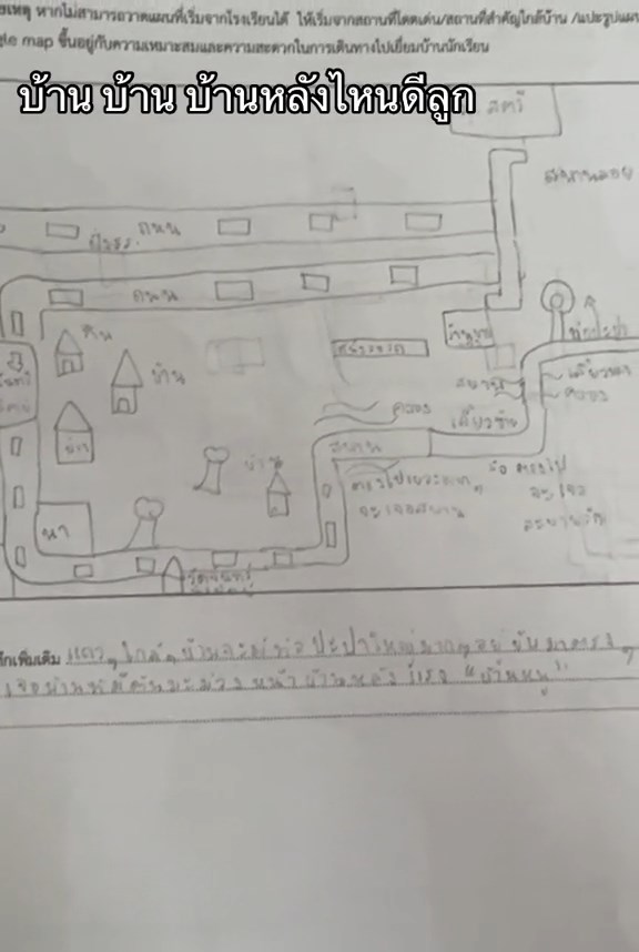 แผนที่บ้านนักเรียน