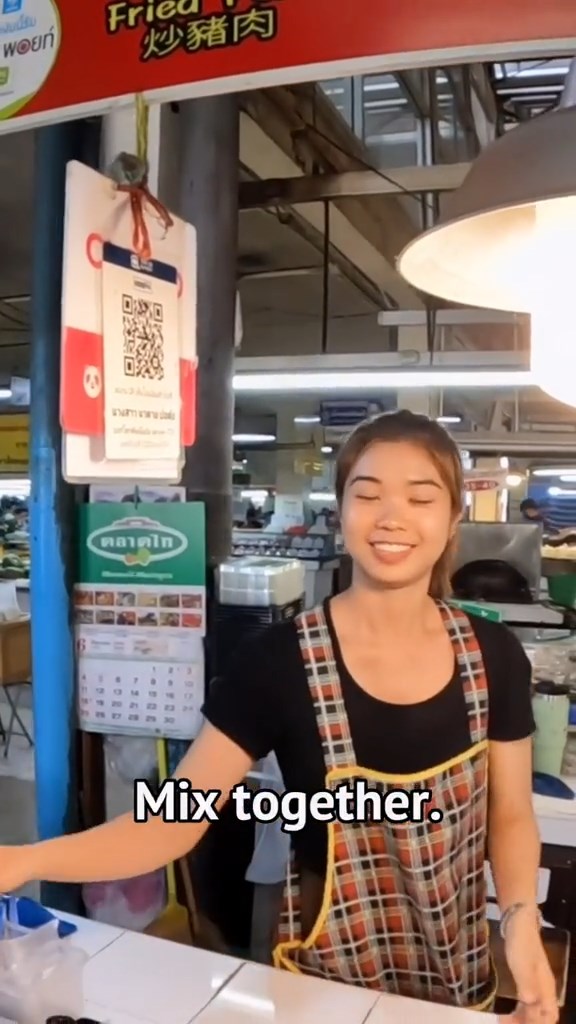 แม่ค้าพูดภาษาอังกฤษ