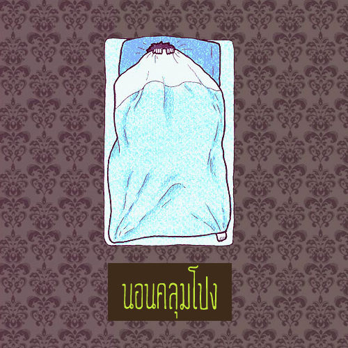 นอนคลุมโปง 