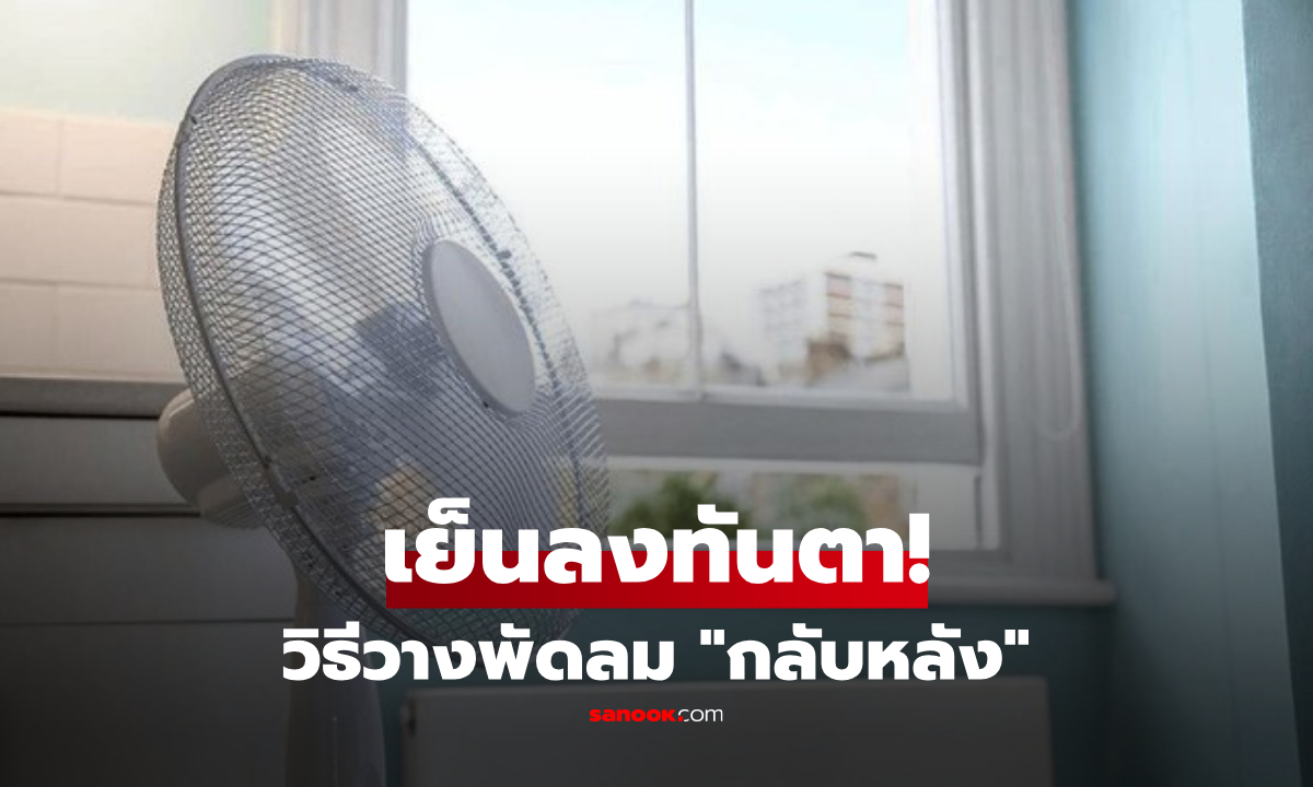 อย่าหาว่าแปลก! วิธีวางพัดลม "ย้อนศร" บ้านเย็นลงทันตา EVN เฉลยทำไมถึงเวิร์ก
