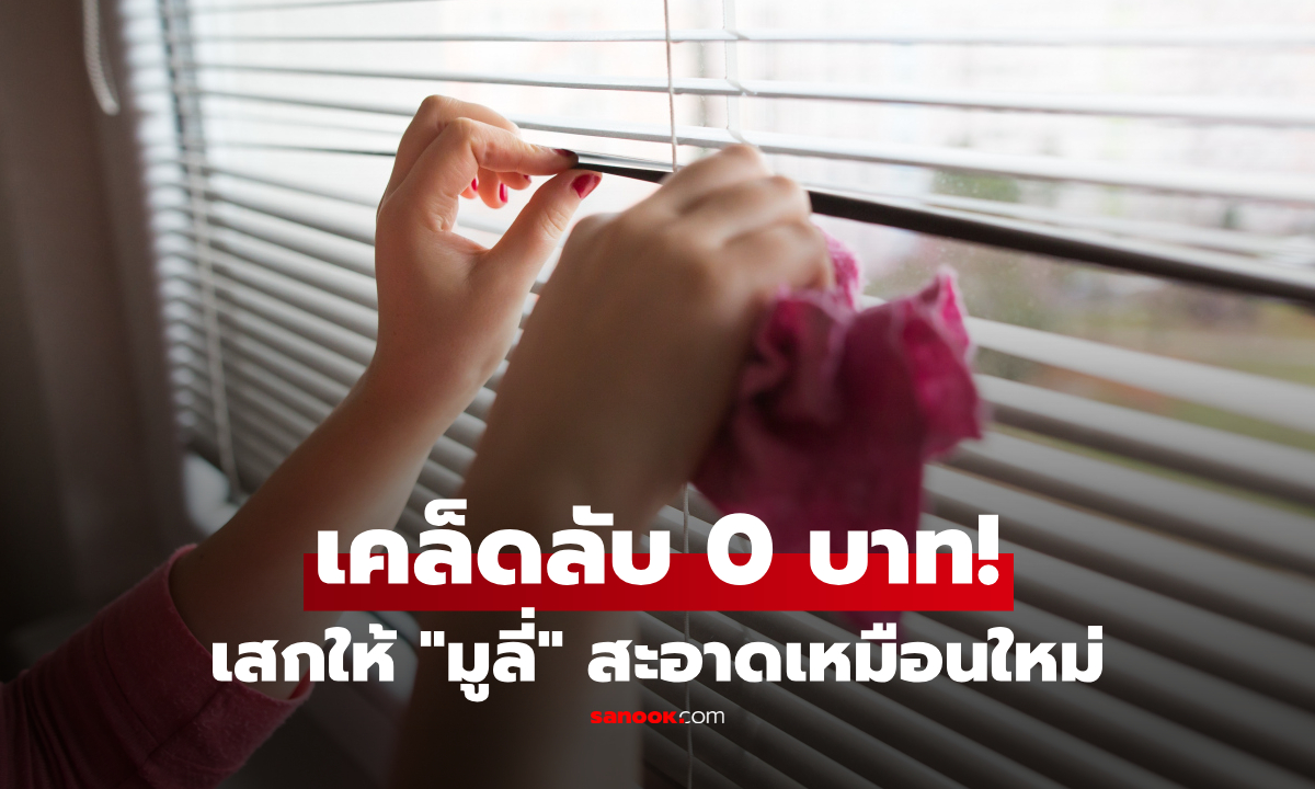 ราคา 0 บาท!! กูรูแนะ "ของเหลือใช้" ในบ้าน เช็ดมูลี่-ม่านปรับแสง สะอาดกริ๊บเหมือนใหม่!