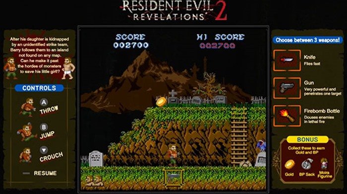 เกมมาไคมูระ เป็นมินิเกมแถมฟรี ในเกม Resident Evil Revelations