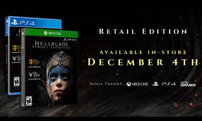 Hellblade Senuas Sacrifice เตรียมวางจำหน่ายแบบแผ่น 4 ธันวาคมนี้