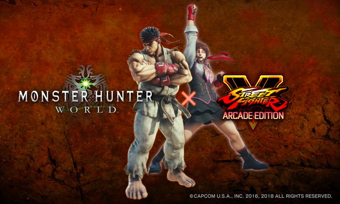 พบตัวละครจากเกม Street Fighter โผล่ล่าแย้ในเกม Monster Hunter World