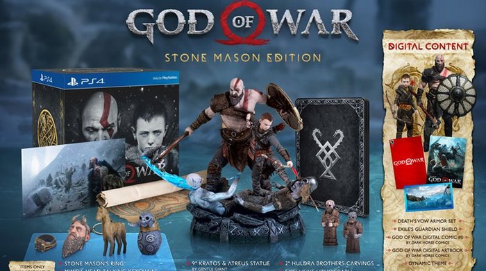เปิดตัวชุดพิเศษเกม God Of War บน PS4 ที่มีของแถมเพียบ