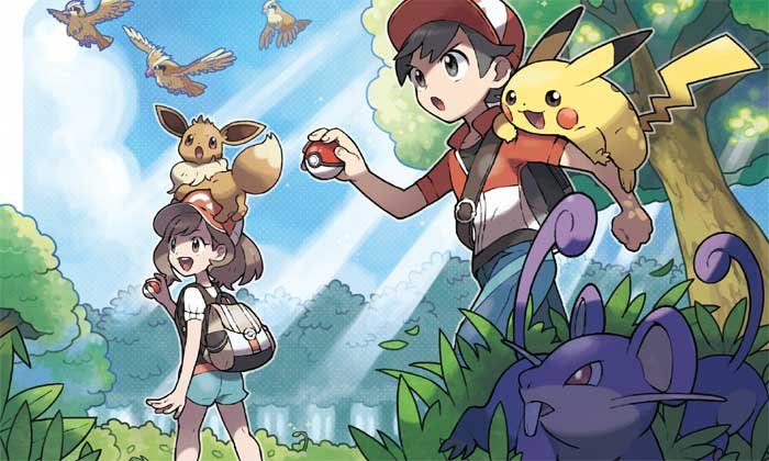 ตัวอย่างเเละข้อมูลใหม่ของ Pokemon Lets Go Pikachu / Eevee