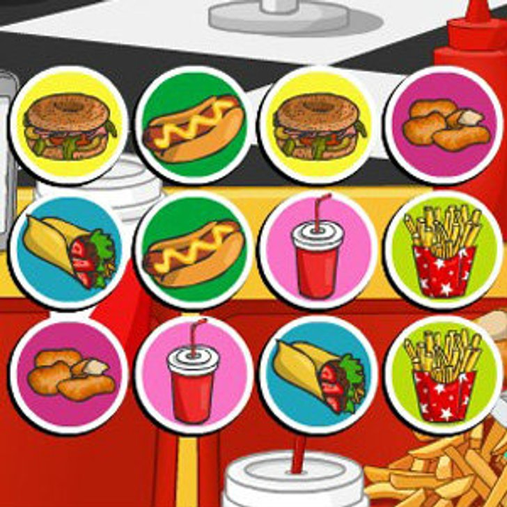 เกมส์จับคู่ร้านฟาสต์ฟู้ด