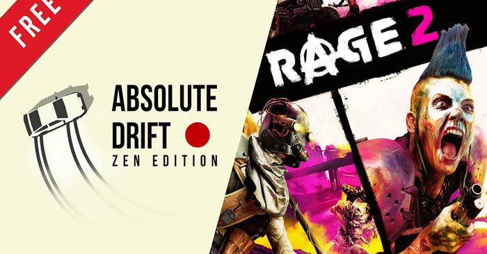 Before the deadline!  Free Epic Games Store Rage 2 and Absolute Drift Games