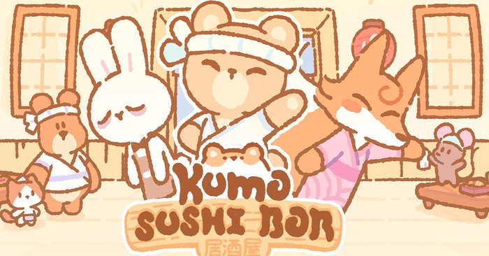 Kuma Sushi Bar เกมดูแลร้านซูชิสุดแบ๊ว เปิดลงทะเบียนล่วงหน้าแล้ว