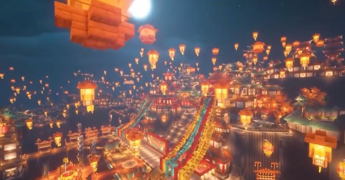 สู่แดน Teyvat แฟนเกมชาวจีนสร้างเมืองทุกเมืองใน Genshin Impact ด้วย Minecraft