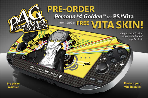 สั่งซื้อ Persona 4 Golden วันนี้รับฟรีสติ๊กเกอร์งามๆ