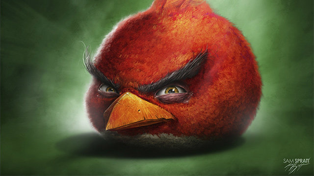 ลองมาดูภาพวาด Angry Birds แบบสมจริง