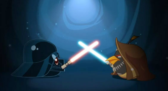 Angry Birds Star Wars คลิปสองตัวละครสุดท้าย