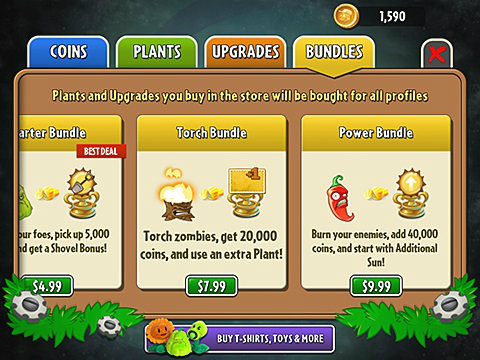 เกมส์ Plants vs. Zombies 2