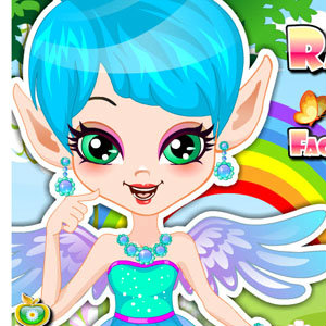 เกมส์แต่งหน้า Rainbow Fairy Facial Makeover