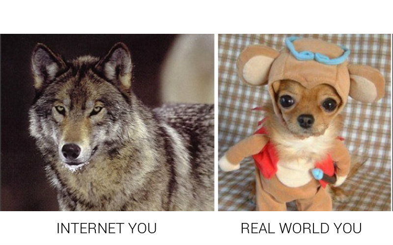 Internet You Vs. the Real You