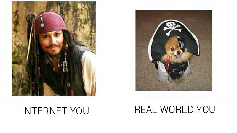 Internet You Vs. the Real You