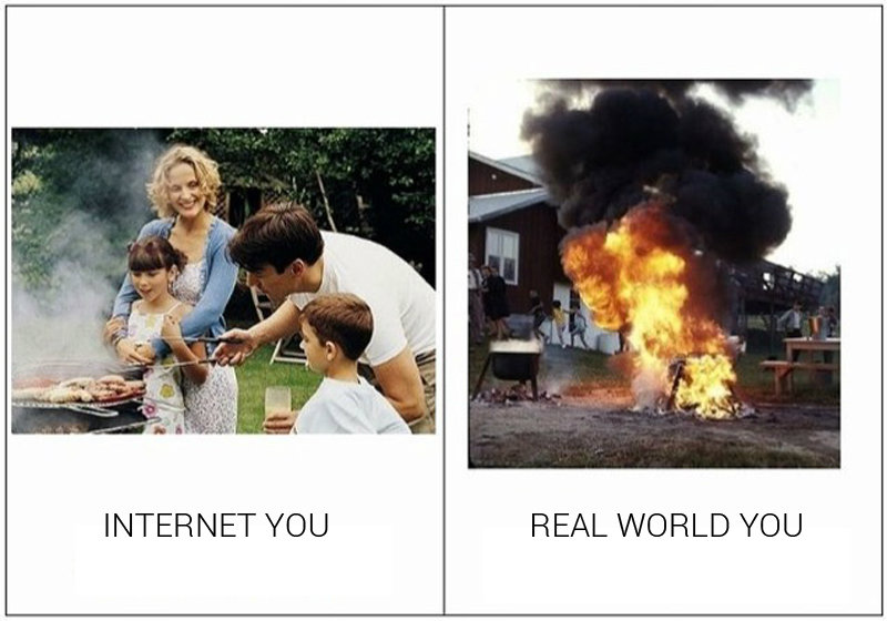 Internet You Vs. the Real You