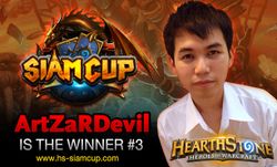 ArtZaRDevil เก๋าจริง! คว้าแชมป์ Hearthstone Siam Cup ครั้งที่ 3 ไปครอง