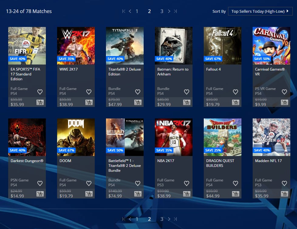 PlayStation Store US - Flash Sale ลดสูงสุด 75%