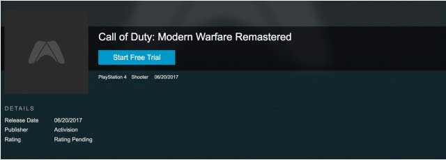 Modern Warfare Remastered