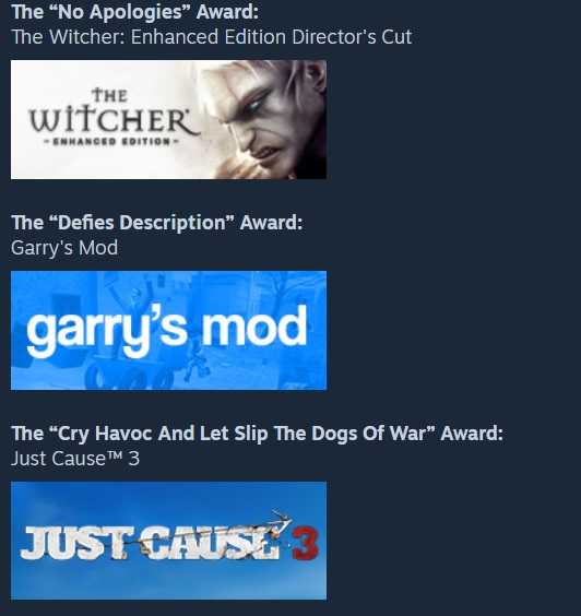 steam award 2017