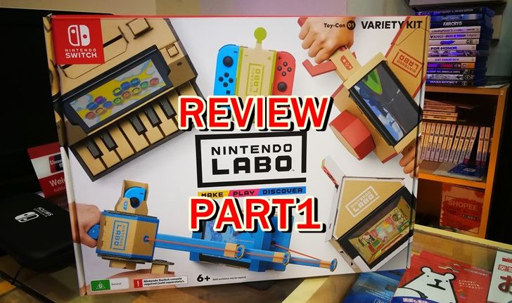 รีวิวเกม Nintendo Labo Part 1 คุ้มค่าหรือไม่กับของเล่นกล่องกระดาษราคาสูง