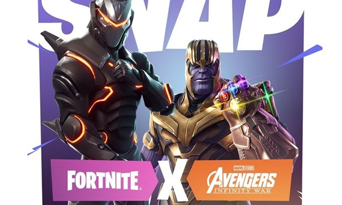 เกม Fortnite จับมือหนัง Avengers Infinity War เพิ่มโหมดพิเศษ Thanos