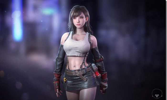 ชมงานออกแบบตัวละคร Tifa จากเกม Final Fantasy 7 จากนักสร้างเกมค่ายอื่น