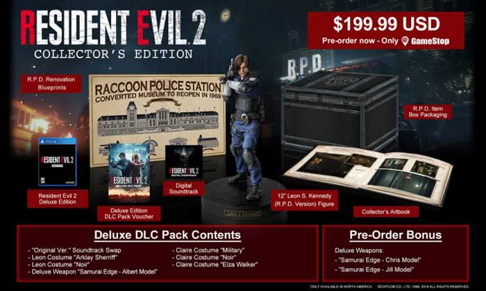 เงินในมือสั่นไปหมด Capcom เปิดพรีออเดอร์ชุดสะสม Resident Evil 2 Collectors Edition