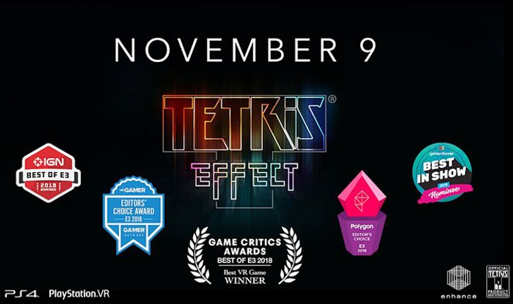 Tetris Effect เกมต่อบล็อคฉบับ VR ของ PS4 เตรียมวางจำหน่ายในไทย 9 พฤศจิกายน ศกนี้