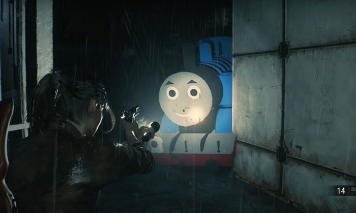 เมื่อ Mr X ถูกเปลี่ยนเป็น Thomas  ใน Resident Evil 2 Remake