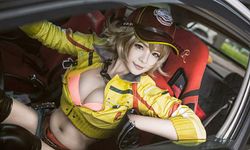 ไฟหน้าเน้นๆ! คอสเพลย์ Cindy จาก Final Fantasy 15 ไฟหน้าชัดแบบนี้ไม่ต้องซ่อม