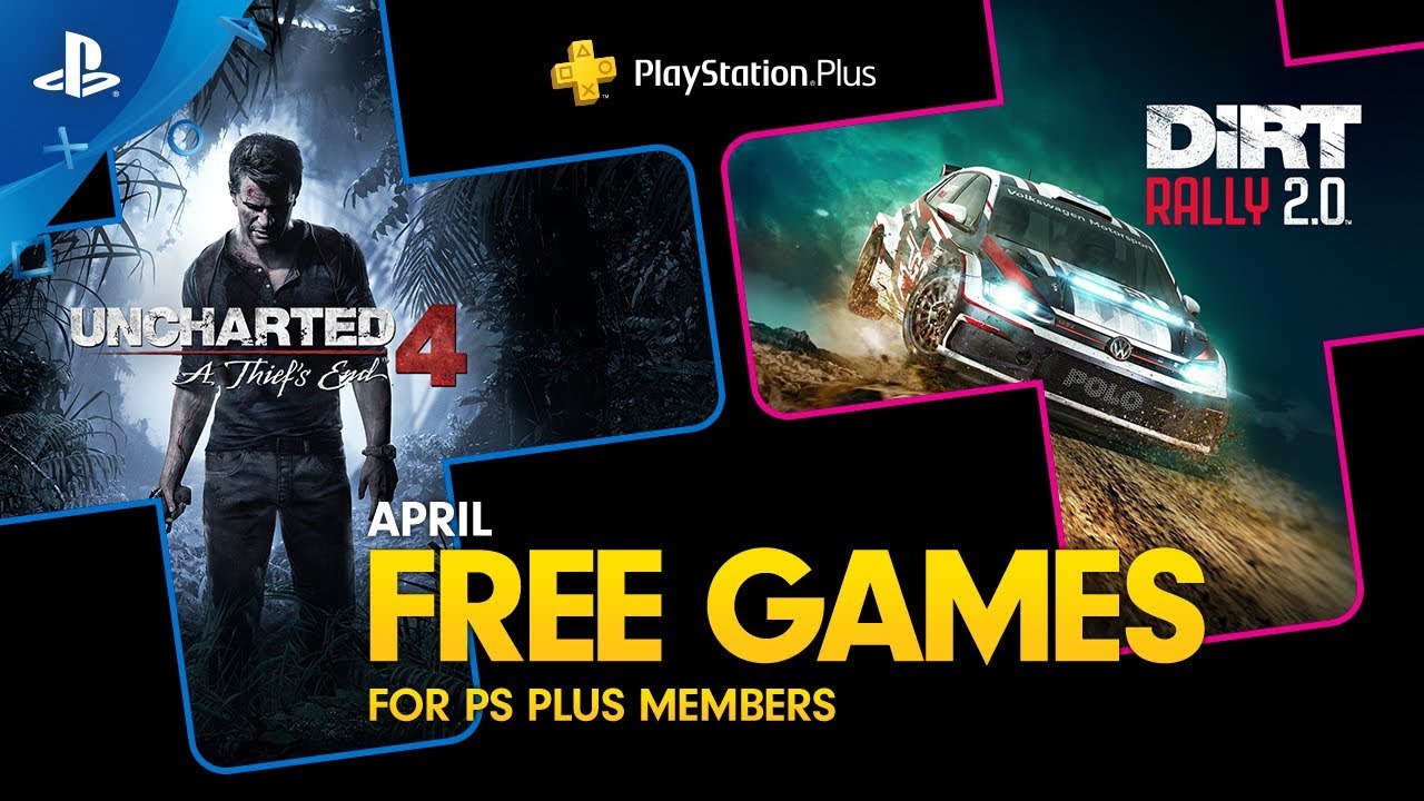 Uncharted 4 และ Dirt Rally 2.0 เป็นเกมฟรีของ PS Plus ในเดือนเมษายนนี้