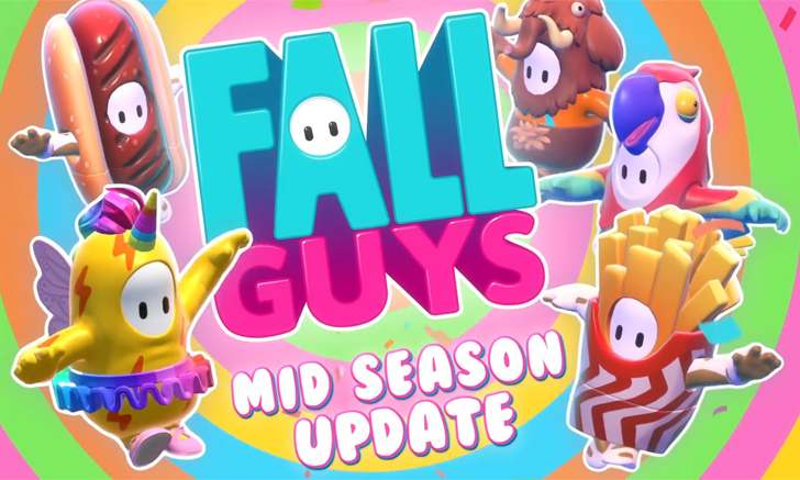 Fall Guys อัพเดท Mid Season เพิ่มค้อนหรรษาและอุปสรรคใหม่