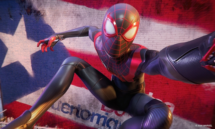 นึกว่าภาพยนตร์ Spider-Man: Miles Morales ภาพ Screenshot บนเครื่อง PS5