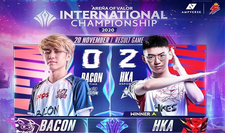 RoV สรุปการแข่งรอบ Group Stage : POPS Bacon Time vs Hong Kong Attitude