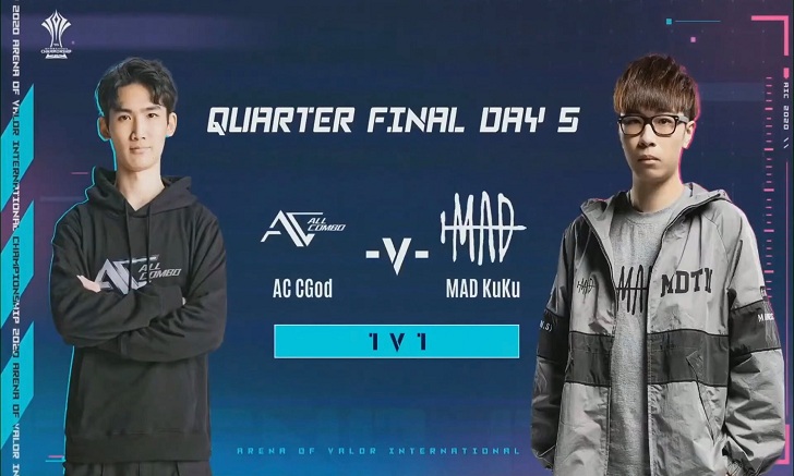 RoV Tournament 1 vs 1 AC : CGod vs Mad : KuKu ในศึก AIC 2020