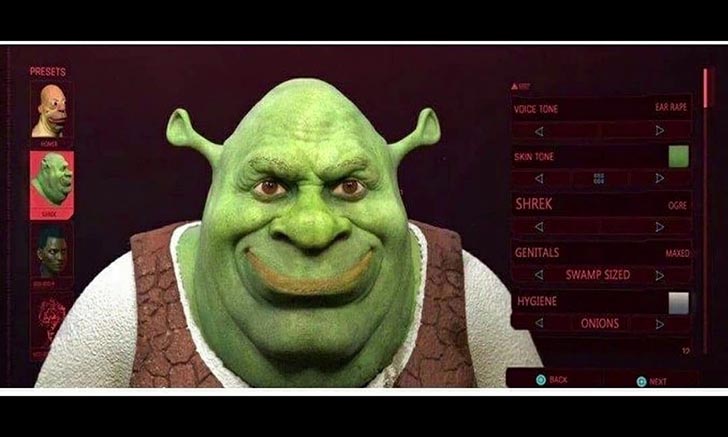 มือดีทำแสบเผย Shrek และ Mike Wazowski ใน Cyberpunk 2077