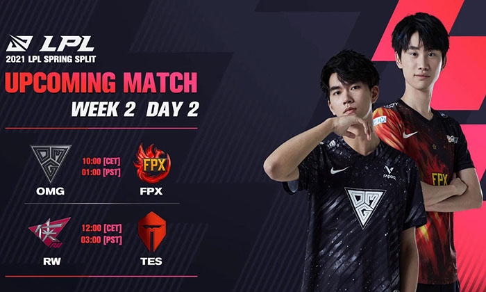 สรุปผลการแข่งขัน LPL 2021 Spring Season Week 2 Day 2