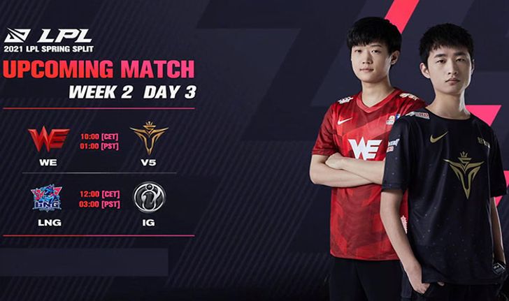 สรุปผลการแข่งขัน LPL 2021 Spring Season Week 2 Day 3