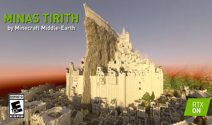 ชมเมือง Minas Tirith แห่ง Lord of The Ring ใน Minecraft พร้อมกราฟิก Ray-tracing