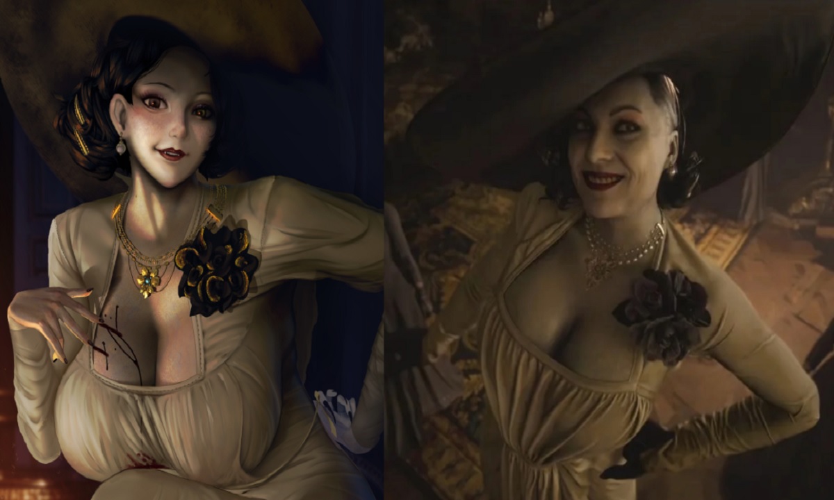 ส่องแฟนอาร์ต สาวแวมไพร์ Lady Dimitrescu ใน Resident Evil Village
