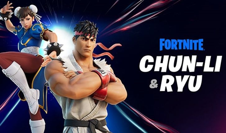 Fortnite เพิ่มชุดใหม่จากเกมต่อสู้ชื่อดัง Street Fighter Ryu และ Chun-Li