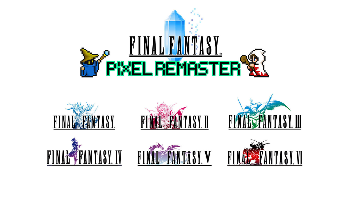 Final Fantasy Pixel Remaster เผยภาพตัวอย่างของทุกภาค