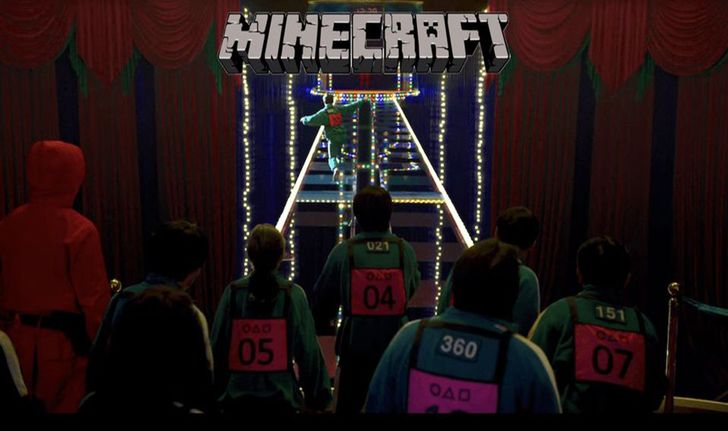 แฟนสร้างเกมสะพานกระจกจาก Squid Game ใน Minecraft