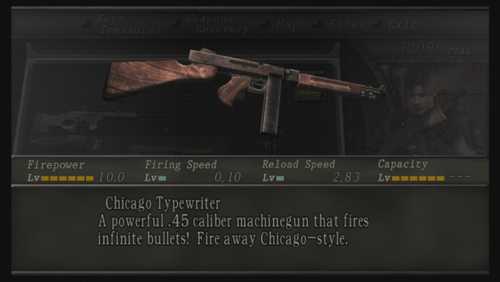 Chicago Typewriter ของ RE4 เวอร์ชันเก่า