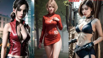 ซอมบี้ตาลุกวาว สาว ๆ Resident Evil สุดเซ็กซี่จาก AI